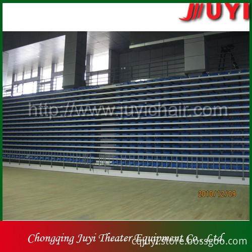 JY-706 moveable bleacher metal grandstand China Factory price plastic seat indoor gym bleachers